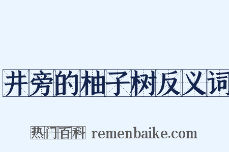 井旁的柚子树反义词是什么意思的图片
